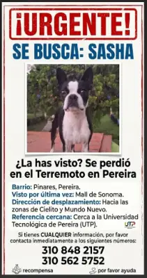 Foto de Sasha, reunida con su familia